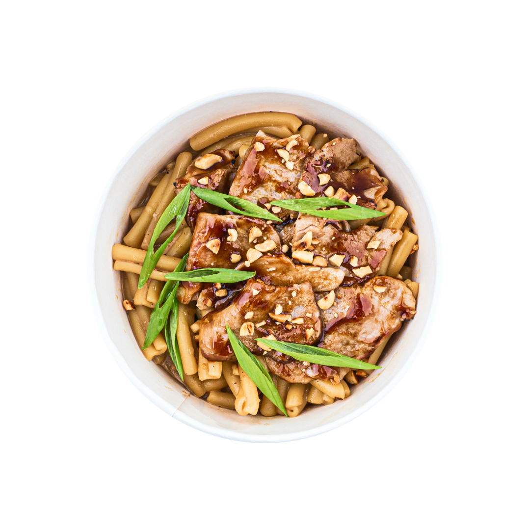 КАЗАРЕЧЧЕ СО СВИНИНОЙ И ПЕРЕЧНЫМ СОУСОМ