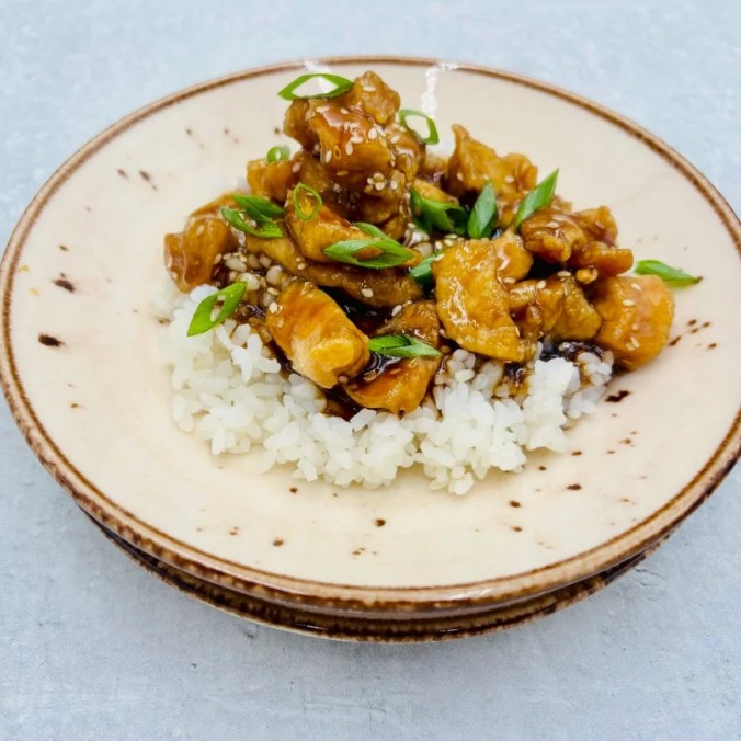 Курица в терияки соусе с рисом