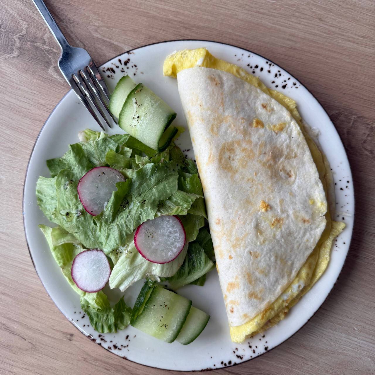 Омлет в лаваше