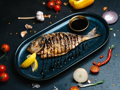 Дорадо на мангале