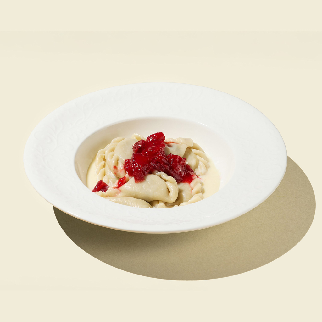 Вареники с вишней и творогом