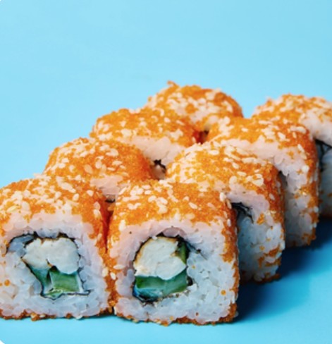 Калифорния с копч. курицей мини