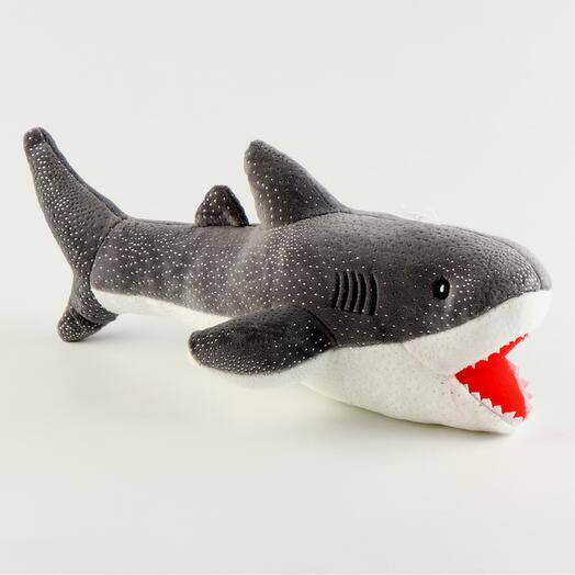 Мягкая игрушка «Акула», 35 см, цвет серый