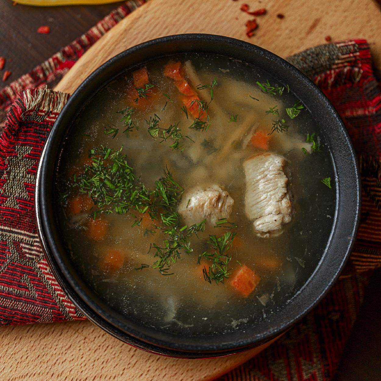 Куриный суп с ариштой