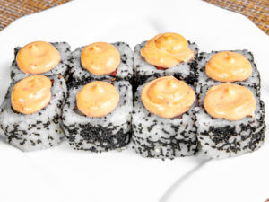 Черный самурай с креветкой
