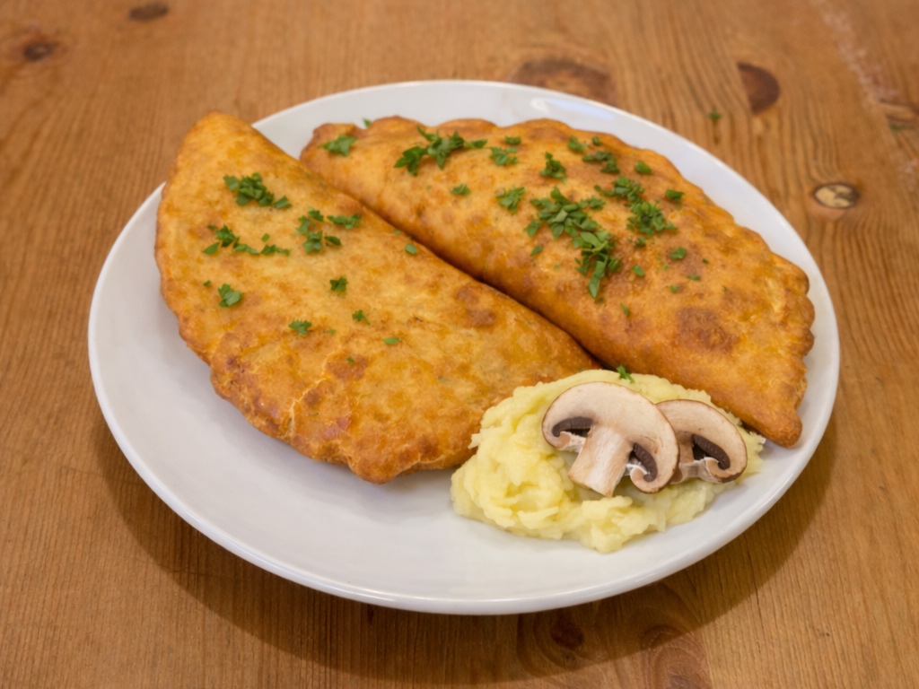 Чебуреки с картошкой и грибами
