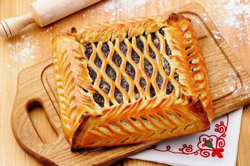 Пирог с творогом и маком 1 кг