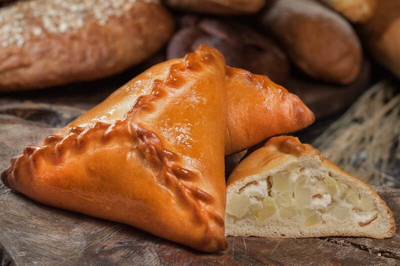 Треугольник с курицей и картошкой