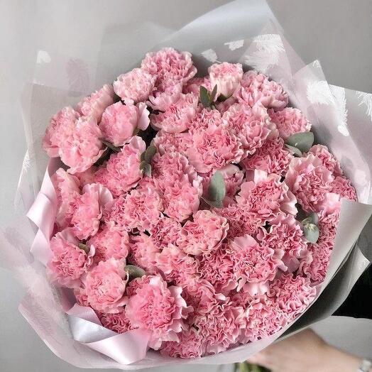 ВАУ - букет! + секатор в подарок «Зефирное облачко»