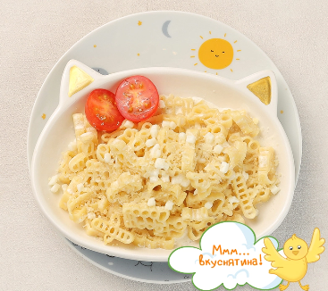 Макарошки в сливочном соусе с сыром