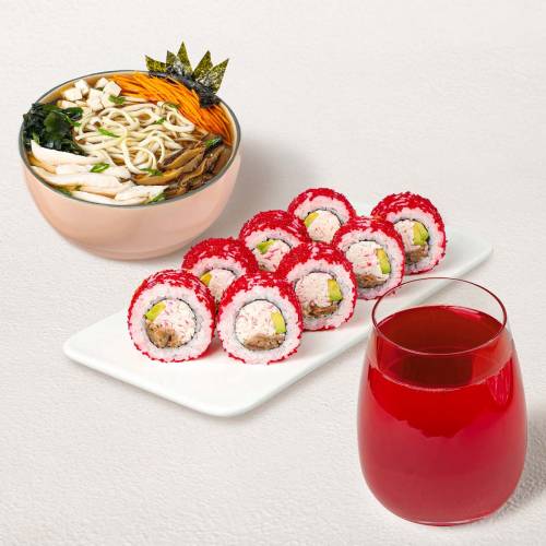 Бизнес-ланч Стандарт M с клюквенным морсом