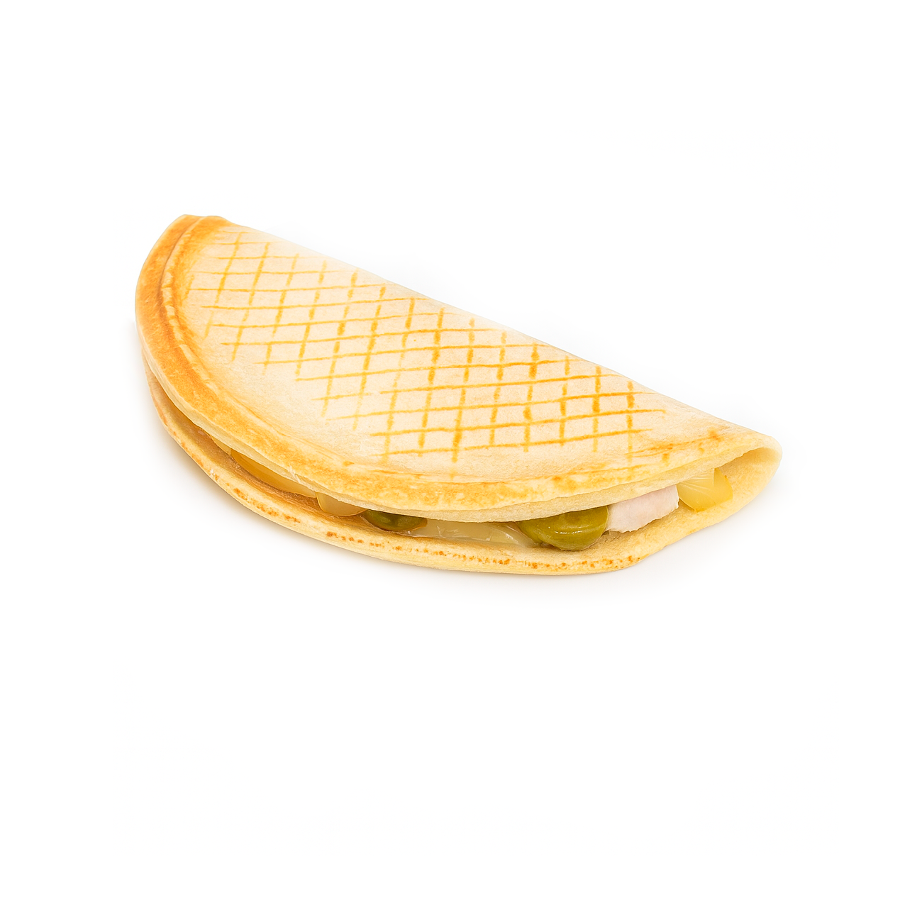 Закрытая пицца с курицей