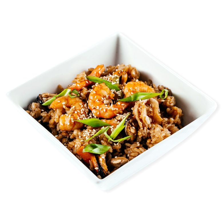 Рис с морепродуктами