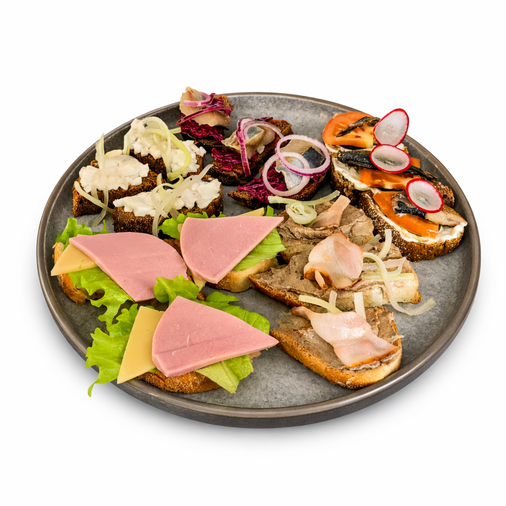 Тарелка мини - бутербродов 