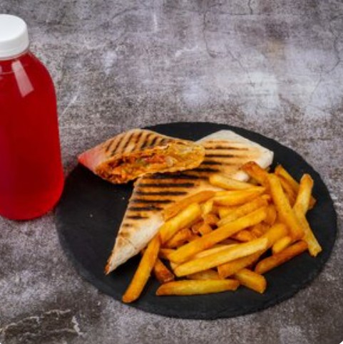 Шаурля + морс + картофель фри