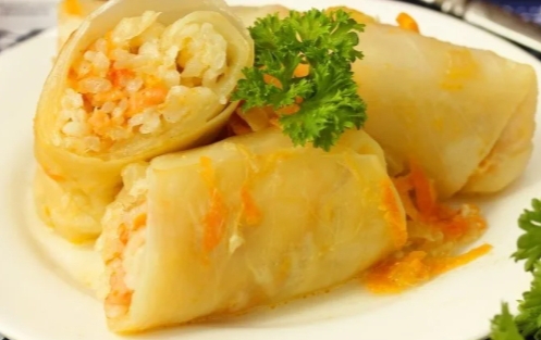 Голубцы с красной рыбой