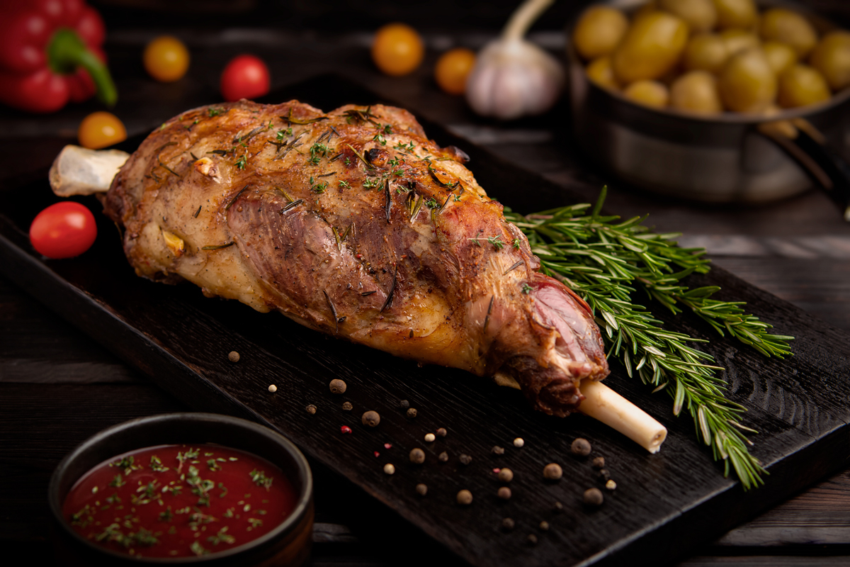 Баранья ножка по-грузински