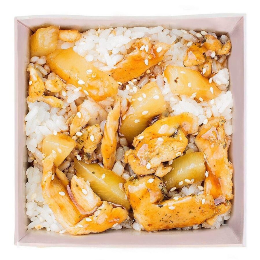 Тяхан С Ананасами и копч. курочкой
