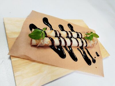 Блинчики по-русски с шоколадом