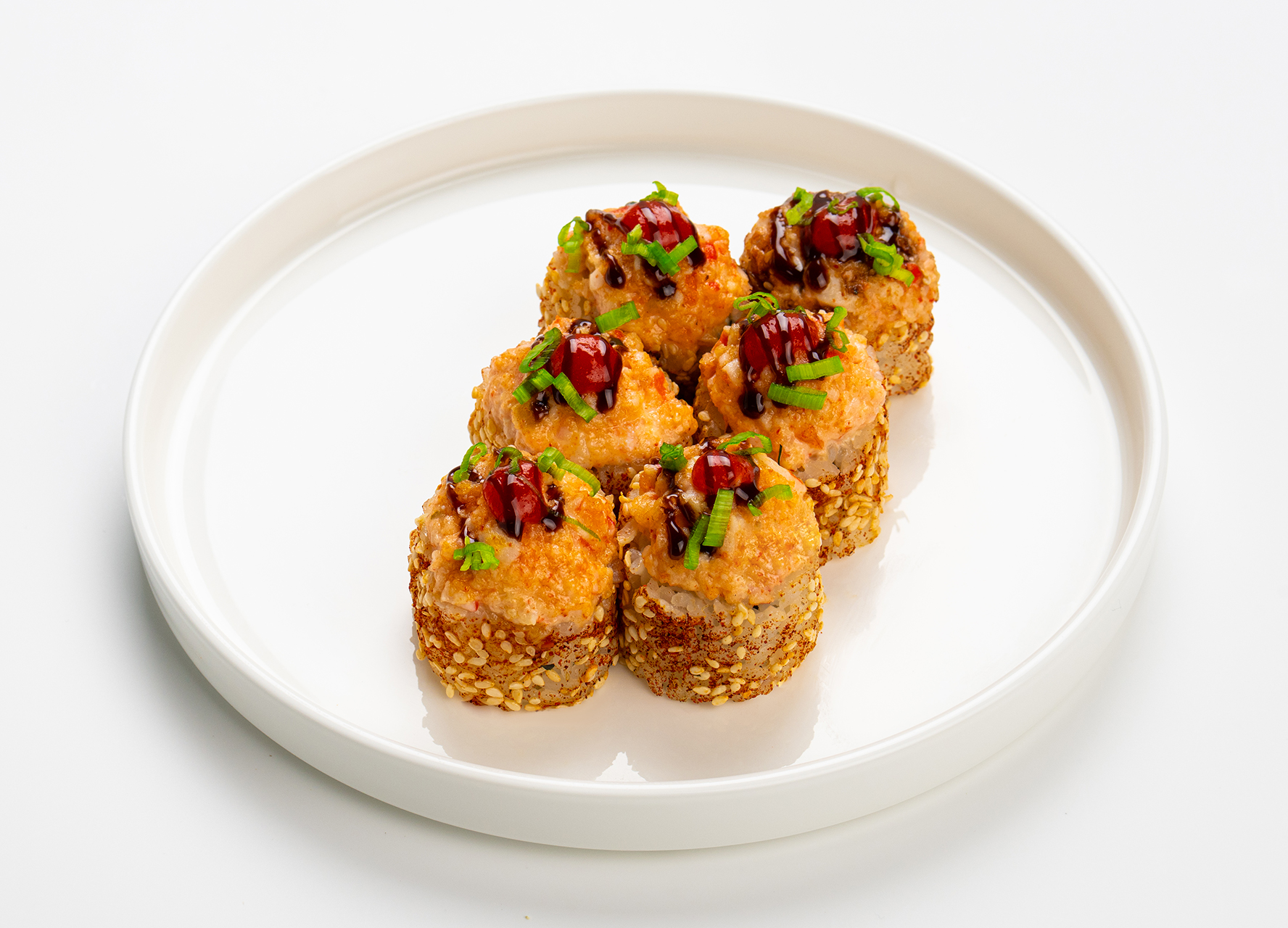 Запеченный ролл с острой креветкой