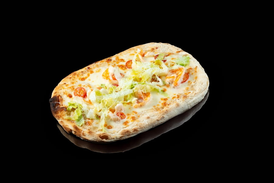 Пицца цезарь креветки