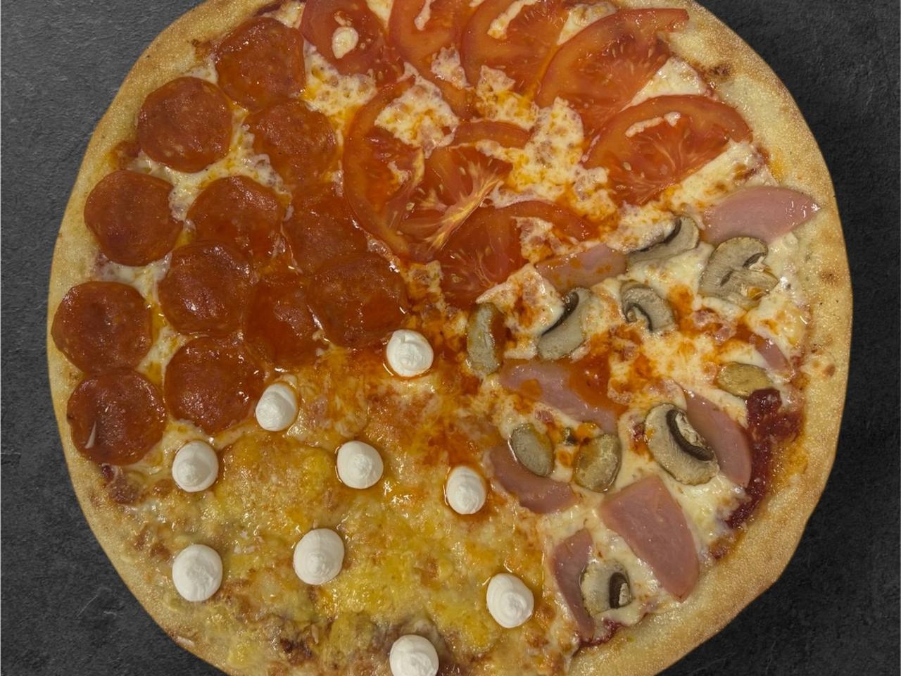 Пицца 4 вкуса (23 см)