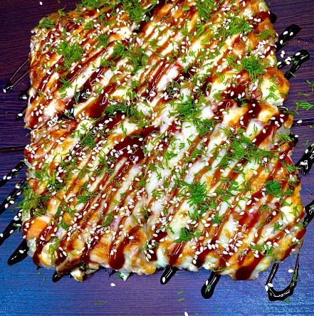 Пицца Японская пицца на рисе "Морская"