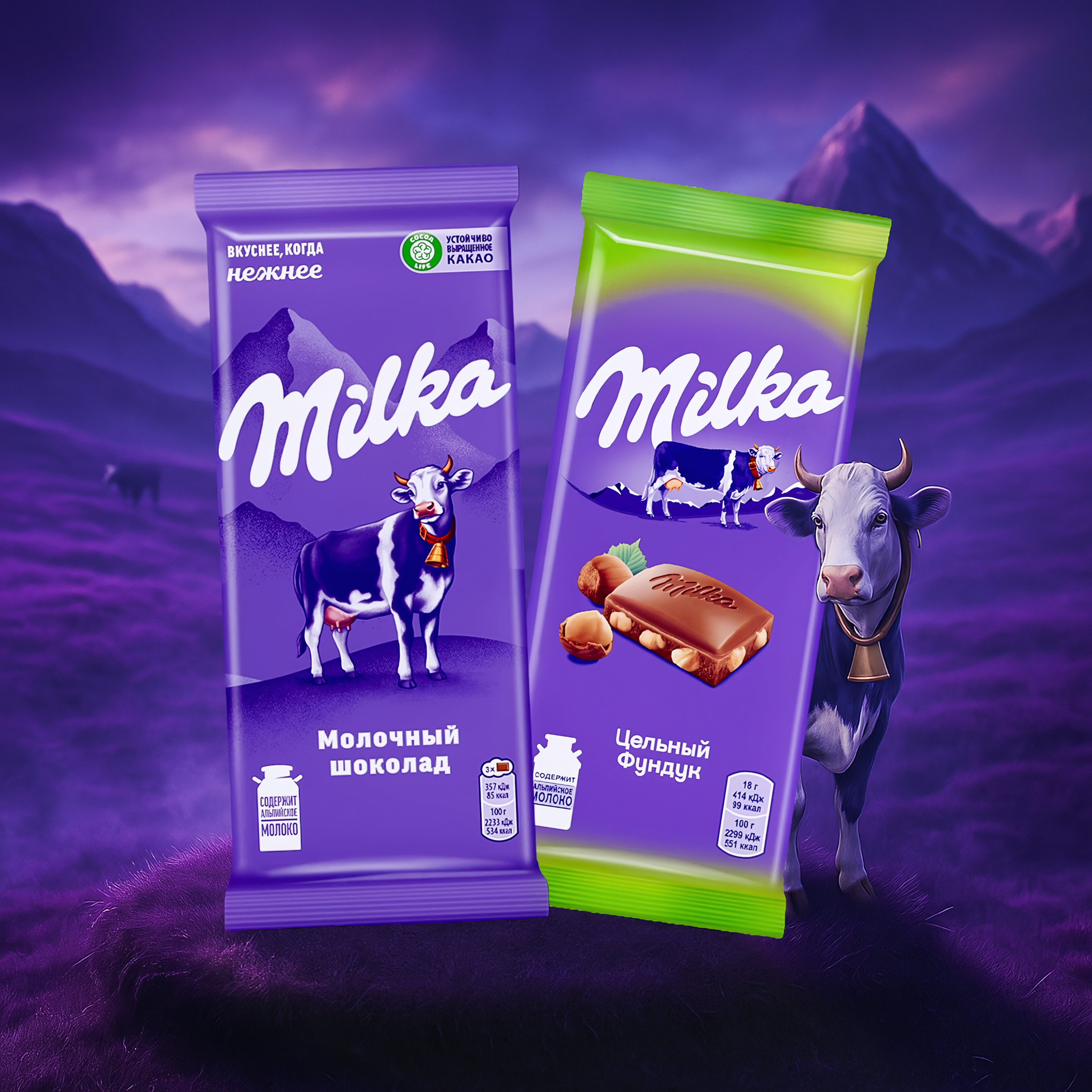 Milka молочный