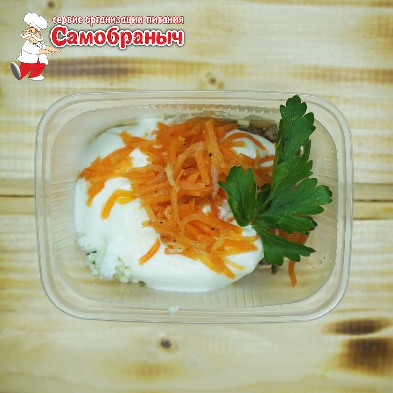 Салат с куриной печенью 110гр.