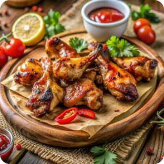 Шашлык из куриных крыльев