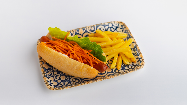 Хот-дог с картофелем фри