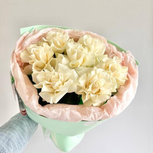 Букет "Француженка" из ажурных роз