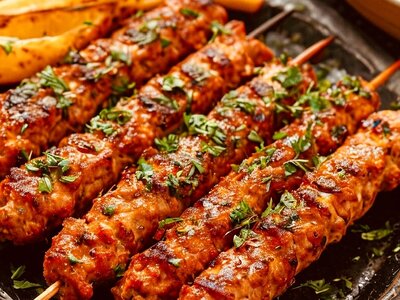 Люля Куриный и Люля-Кебаб на углях