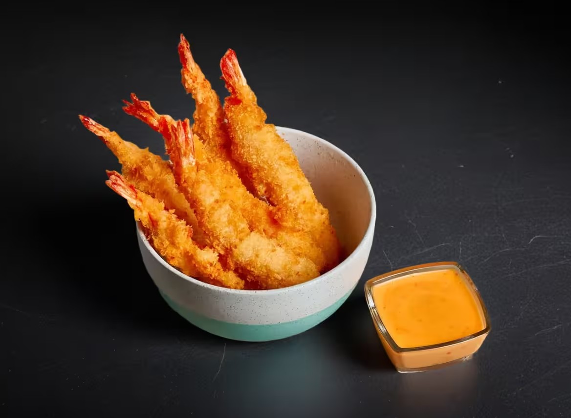 Креветки в сухарях панко