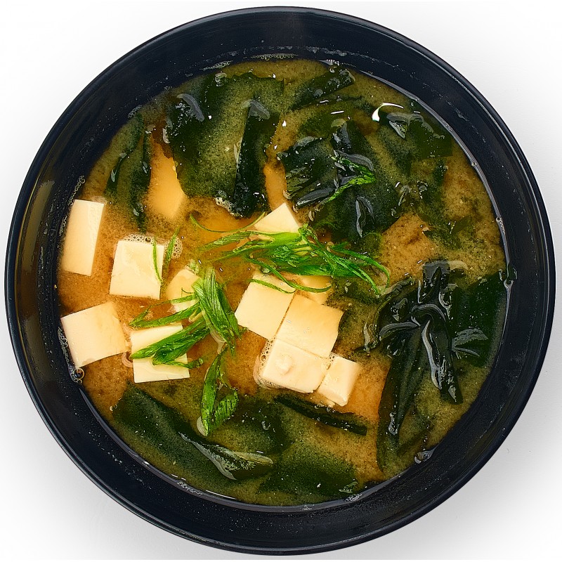 Мисо с копчённой курицей