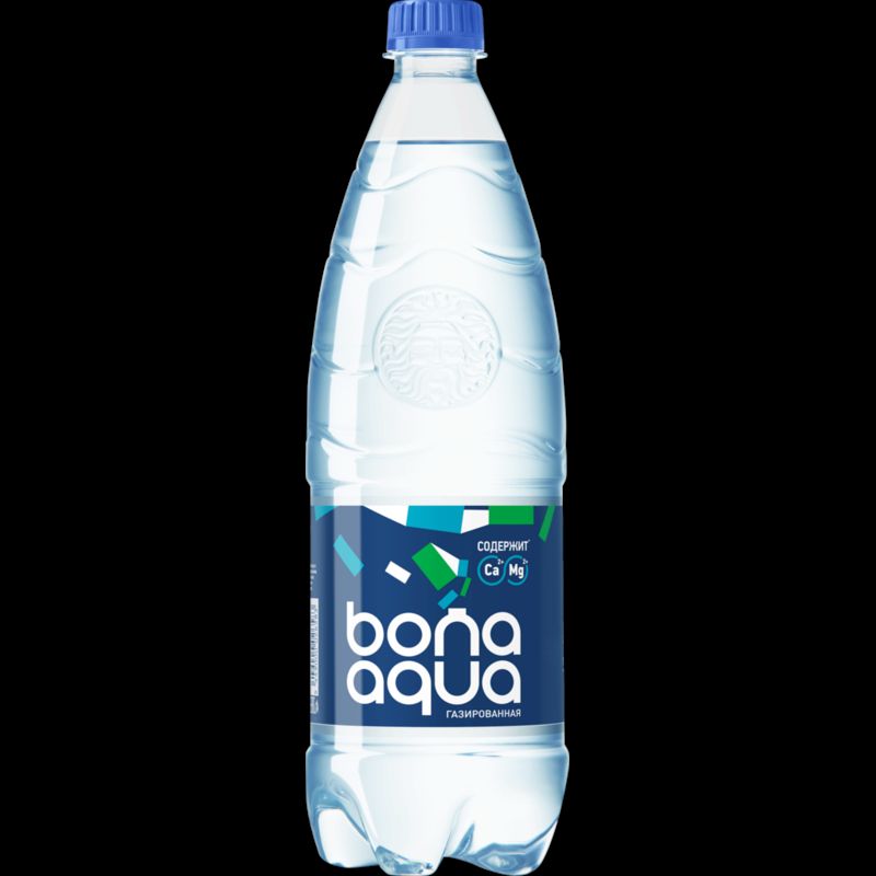 Вода БонаАква газированная 1л
