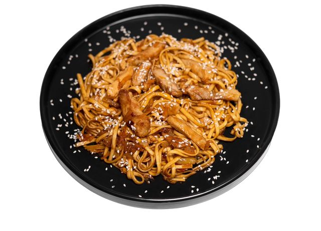 Wok удон с курицей