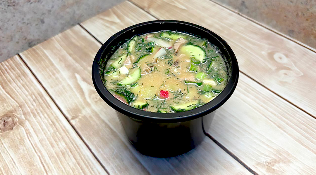 Окрошечка с копченой курочкой
