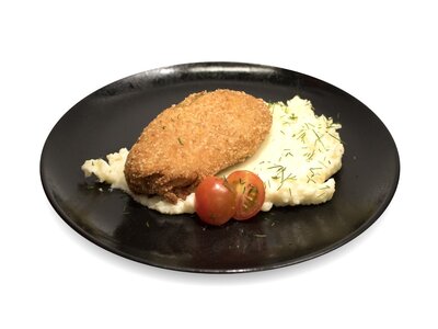 Котлета по-Киевски с картофельным пюре