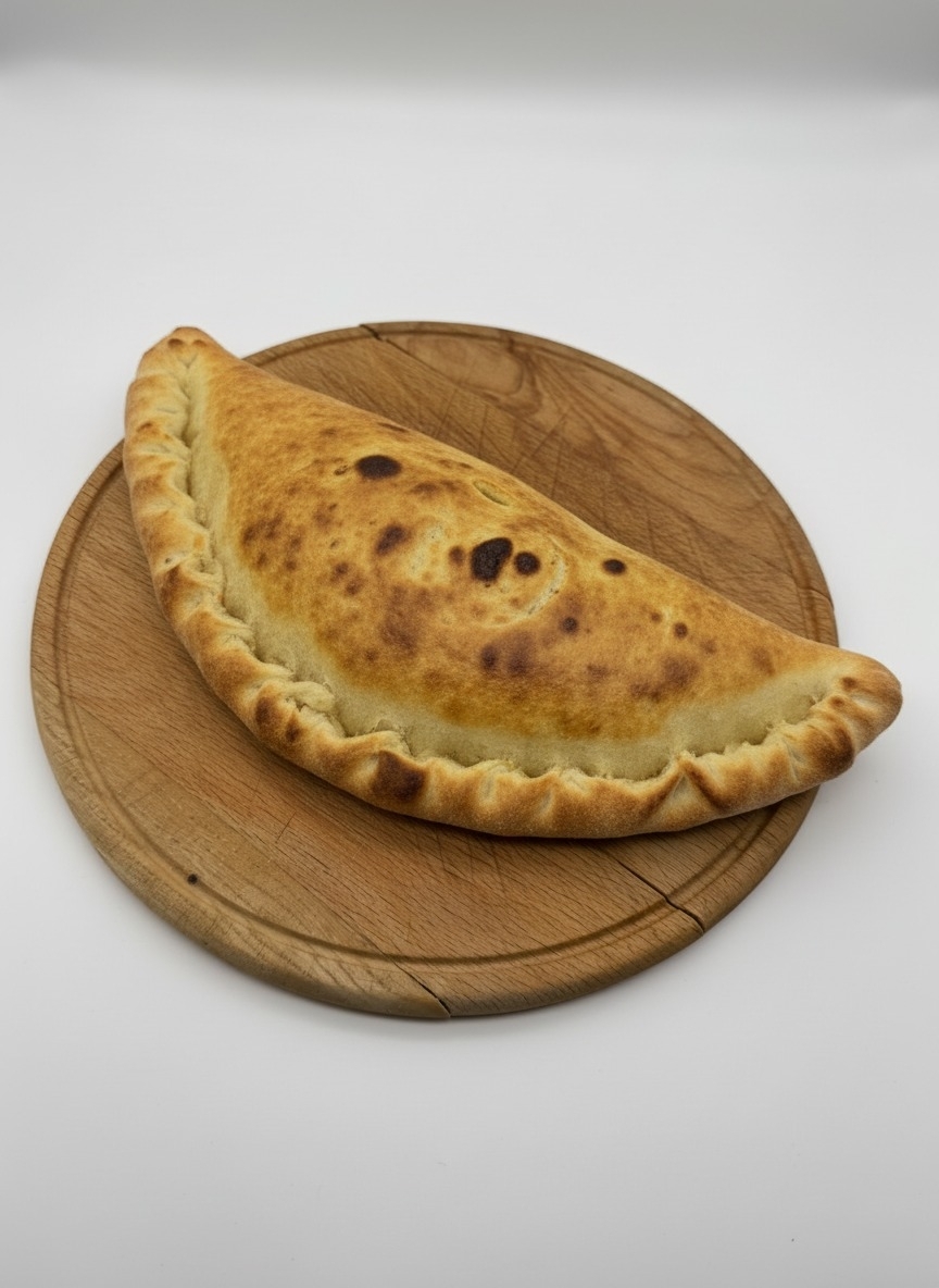Кальцоне с ветчиной и грибами