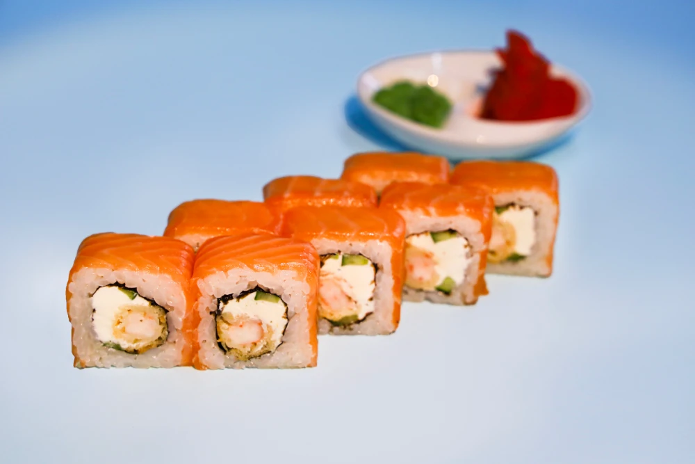 Ролл Филадельфия с темпурной креветкой