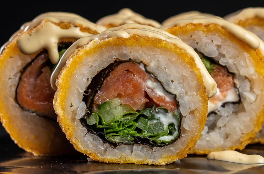 Цезарь ролл с лососем