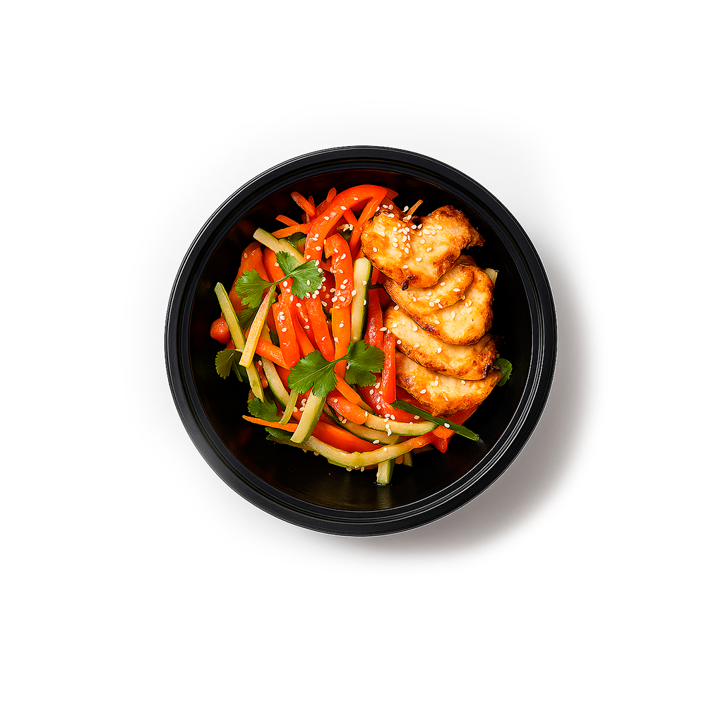 Салат тайский тёплый