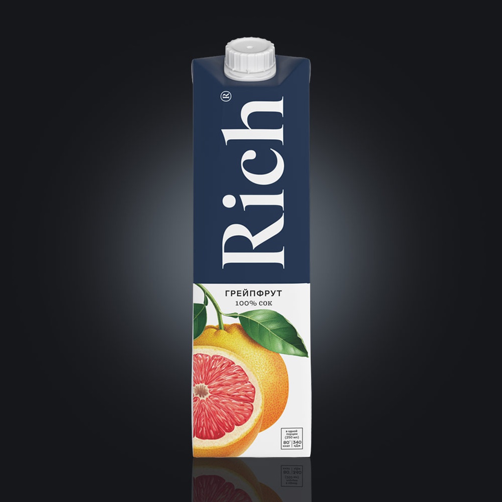 Сок "Rich" грейпфрутовый 1 л