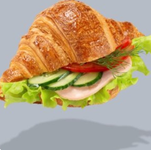 Круассан с ветчиной