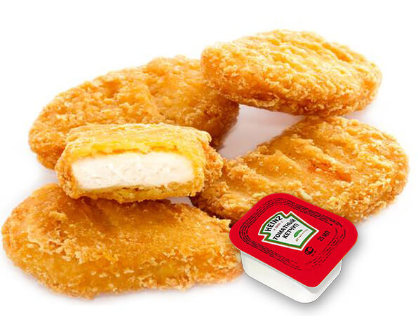 Наггетсы куриные с соусом