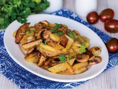 Жареная картошка с грибами