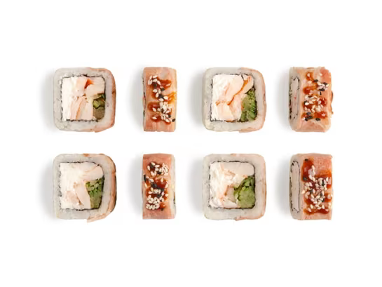 Запечённый ролл Кадо с креветкой