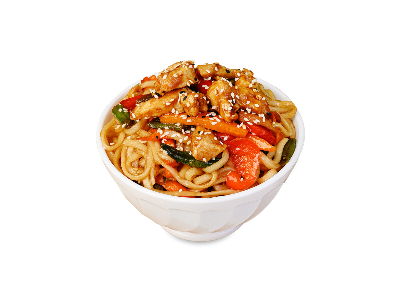 Wok курица (пшеничная лапша)