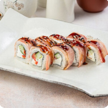 Запечённый ролл Бекон хот